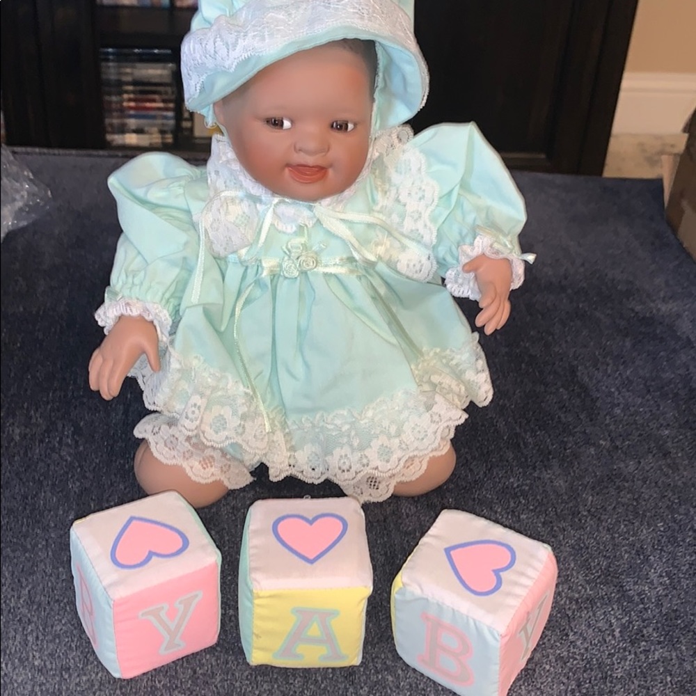 9” tall Ashton Drake kneeling doll
